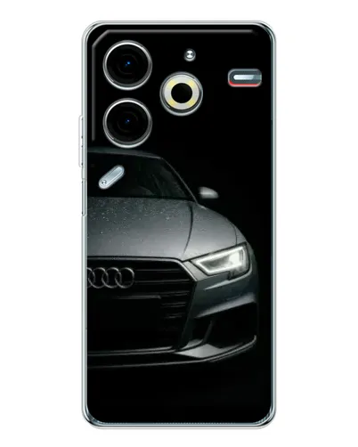 Чехол для TECNO Pova 7 Pro с картинкой «Audi — детализация кузова»