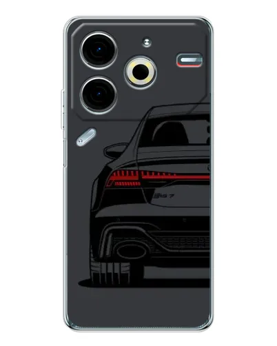 Чехол для TECNO Pova 7 Pro с картинкой «Задняя часть Audi — арт»