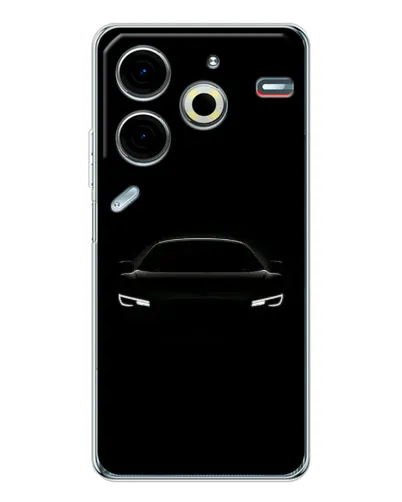 Чехол для TECNO Pova 7 Pro с картинкой «Взгляд Audi в темноте»