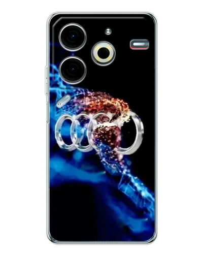 Чехол для TECNO Pova 7 Pro с картинкой «Энергия лого Audi»