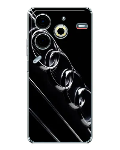 Чехол для TECNO Pova 7 Pro с картинкой «Audi — абстрактные кольца»