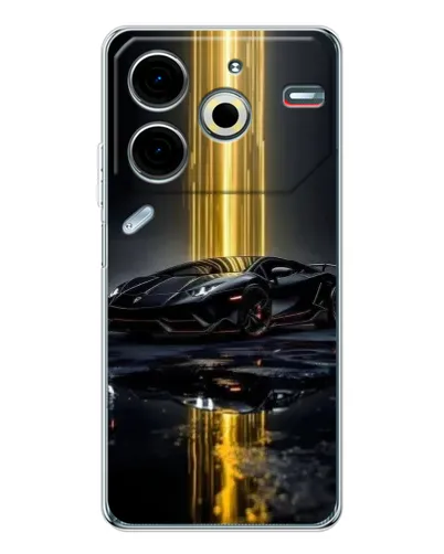 Чехол для TECNO Pova 7 Pro с картинкой «Ночной Lamborghini драйв» Чехол для TECNO Pova 7 Pro с картинкой «Ночной Lamborghini драйв»