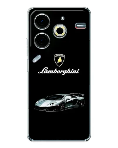 Чехол для TECNO Pova 7 Pro с картинкой «Логотип Lamborghini классика» Чехол для TECNO Pova 7 Pro с картинкой «Логотип Lamborghini классика»