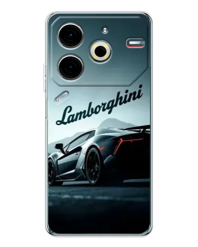 Чехол для TECNO Pova 7 Pro с картинкой «Классическая надпись Lamborghini» Чехол для TECNO Pova 7 Pro с картинкой «Классическая надпись Lamborghini»