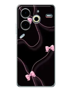 Чехол для TECNO Pova 7 Pro с картинкой «Розовые ленты»