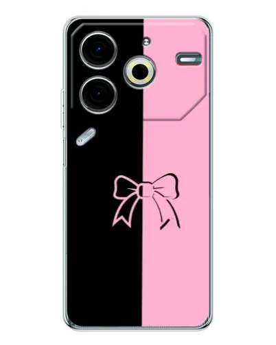 Чехол для TECNO Pova 7 Pro с картинкой «Половинки банта» Чехол для TECNO Pova 7 Pro с картинкой «Половинки банта»