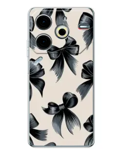 Чехол для TECNO Pova 7 Pro с картинкой «Банты Coquette»