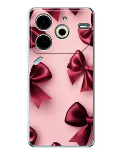 Чехол для TECNO Pova 7 Pro с картинкой «Бордовый атлас»