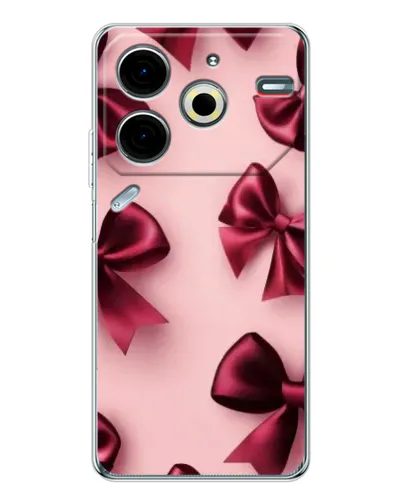 Чехол для TECNO Pova 7 Pro с картинкой «Бордовый атлас» Чехол для TECNO Pova 7 Pro с картинкой «Бордовый атлас»