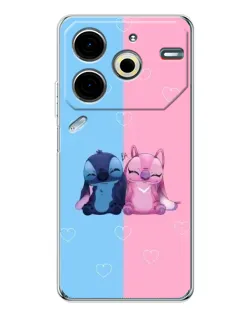 Чохол для TECNO Pova 7 Pro з картинкою «Stitch та Angel Love» Чохол для TECNO Pova 7 Pro з картинкою «Stitch та Angel Love»