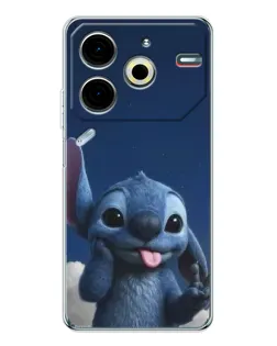 Чохол для TECNO Pova 7 Pro з картинкою «Стіч у хмарах» Чохол для TECNO Pova 7 Pro з картинкою «Стіч у хмарах»