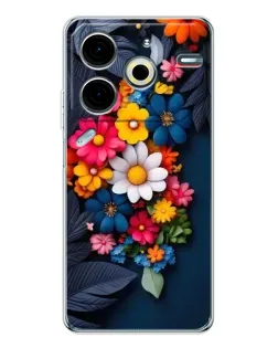 Чохол для TECNO Pova 7 Pro з картинкою «Квіткова феєрія»