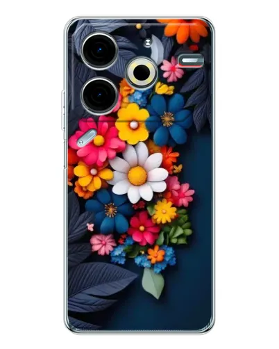 Чохол для TECNO Pova 7 Pro з картинкою «Квіткова феєрія»