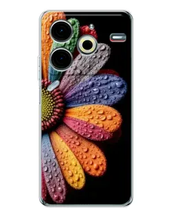 Чохол для TECNO Pova 7 Pro з картинкою «Райдужна квітка»