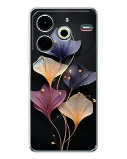 Чохол для TECNO Pova 7 Pro з картинкою «Лілові квіти грації»