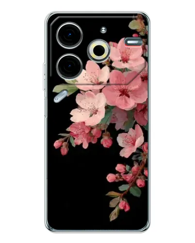 Чохол для TECNO Pova 7 Pro з картинкою «Рожева гілка сакури»