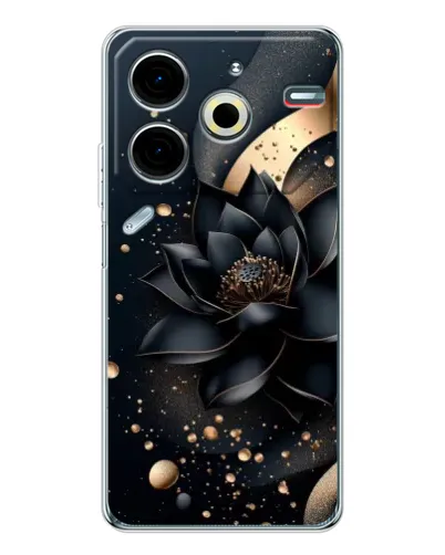 Чохол для TECNO Pova 7 Pro з картинкою «Чорний лотос»