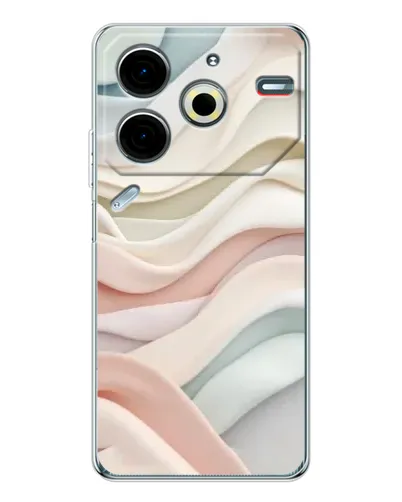 Чохол для TECNO Pova 7 Pro з картинкою «Пастельні ніжні хвилі»