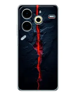 Чохол для TECNO Pova 7 Pro з картинкою «Червона лавова тріщина»