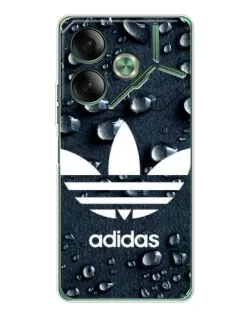 Чехол для TECNO Pova 7 Ultra с картинкой «Adidas Trefoil Blue»