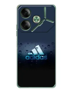 Чехол для TECNO Pova 7 Ultra с картинкой «Adidas Water Drops»
