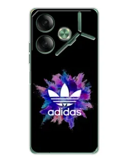 Чехол для TECNO Pova 7 Ultra с картинкой «Взрыв красок Adidas»