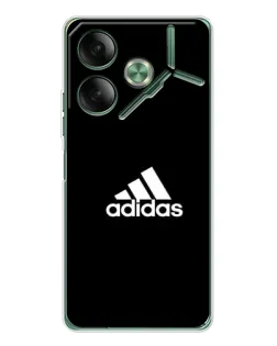 Чехол для TECNO Pova 7 Ultra с картинкой «Черная классика Adidas»