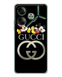 Чехол для TECNO Pova 7 Ultra с картинкой «Gucci — герои Disney»