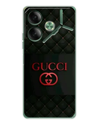 Чехол для TECNO Pova 7 Ultra с картинкой «Gucci — стеганый черный»