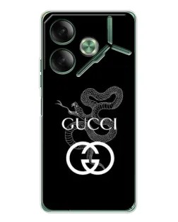 Чехол для TECNO Pova 7 Ultra с картинкой «Gucci — серебряная змея»