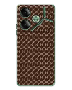 Чехол для TECNO Pova 7 Ultra с картинкой «Gucci — шоколадная сетка» Чехол для TECNO Pova 7 Ultra с картинкой «Gucci — шоколадная сетка»