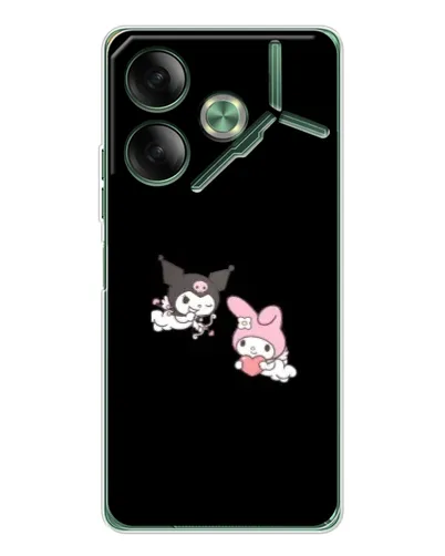 Чехол для TECNO Pova 7 Ultra с картинкой «My Melody и Kuromi»