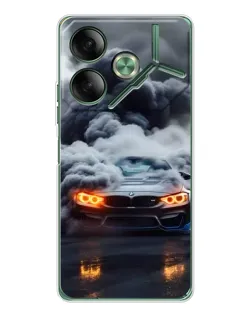 Чехол для TECNO Pova 7 Ultra с картинкой «BMW в дыму» Чехол для TECNO Pova 7 Ultra с картинкой «BMW в дыму»