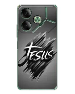 Чехол для TECNO Pova 7 Ultra с картинкой «Надпись Jesus Graffiti»