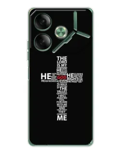 Чехол для TECNO Pova 7 Ultra с картинкой «Текстовый крест»