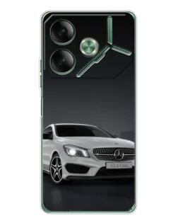 Чехол для TECNO Pova 7 Ultra с картинкой «Mercedes AMG GT Silver»
