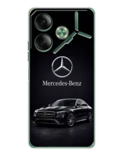 Чехол для TECNO Pova 7 Ultra с картинкой «Mercedes — решетка радиатора»