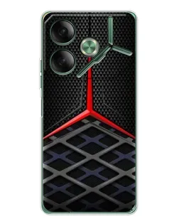 Чехол для TECNO Pova 7 Ultra с картинкой «Mercedes Carbon Grid»