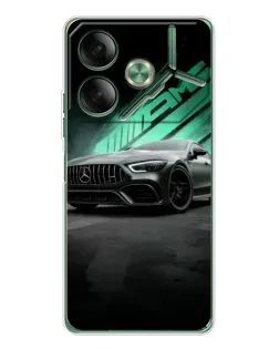 Чехол для TECNO Pova 7 Ultra с картинкой «Темный Mercedes AMG»