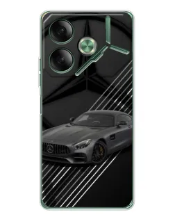 Чехол для TECNO Pova 7 Ultra с картинкой «Mercedes AMG — графика»