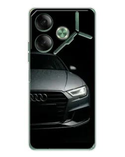 Чехол для TECNO Pova 7 Ultra с картинкой «Audi — детализация кузова»