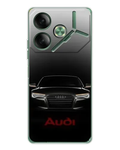 Чехол для TECNO Pova 7 Ultra с картинкой «Audi — градиентный контур»