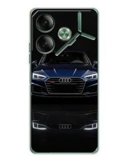 Чехол для TECNO Pova 7 Ultra с картинкой «Audi — ночное отражение» Чехол для TECNO Pova 7 Ultra с картинкой «Audi — ночное отражение»