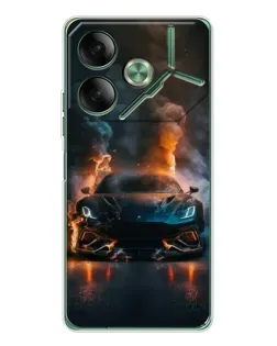 Чехол для TECNO Pova 7 Ultra с картинкой «Lamborghini дымная эстетика» Чехол для TECNO Pova 7 Ultra с картинкой «Lamborghini дымная эстетика»
