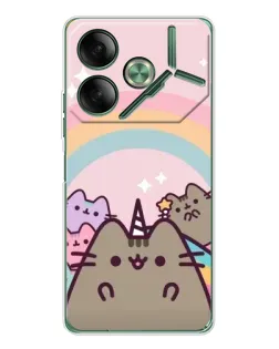 Чехол для TECNO Pova 7 Ultra с картинкой «Единорог Pusheen» Чехол для TECNO Pova 7 Ultra с картинкой «Единорог Pusheen»