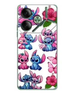 Чехол для TECNO Pova 7 Ultra с картинкой «Стикеры Stitch и Angel» Чехол для TECNO Pova 7 Ultra с картинкой «Стикеры Stitch и Angel»