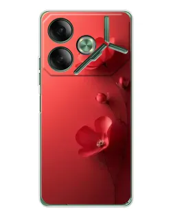 Чехол для TECNO Pova 7 Ultra с картинкой «Маковые соцветия»