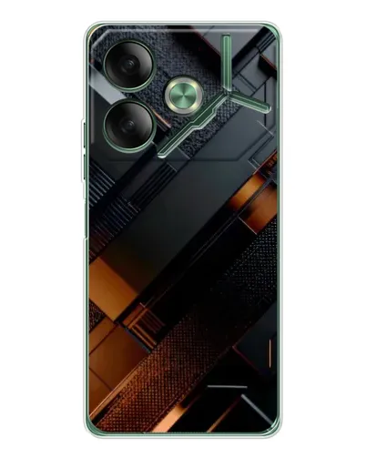 Чехол для TECNO Pova 7 Ultra с картинкой «Черные геометрические блоки» Чехол для TECNO Pova 7 Ultra с картинкой «Черные геометрические блоки»