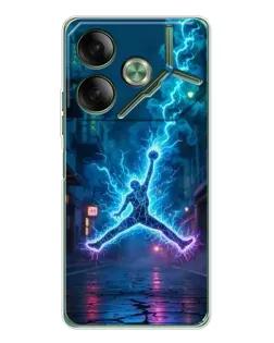 Чохол для TECNO Pova 7 з картинкою «Jordan Gold Jumpman» Чохол для TECNO Pova 7 з картинкою «Jordan Gold Jumpman»