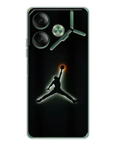 Чехол для TECNO Pova 7 с картинкой «Jordan Gradient Logo»